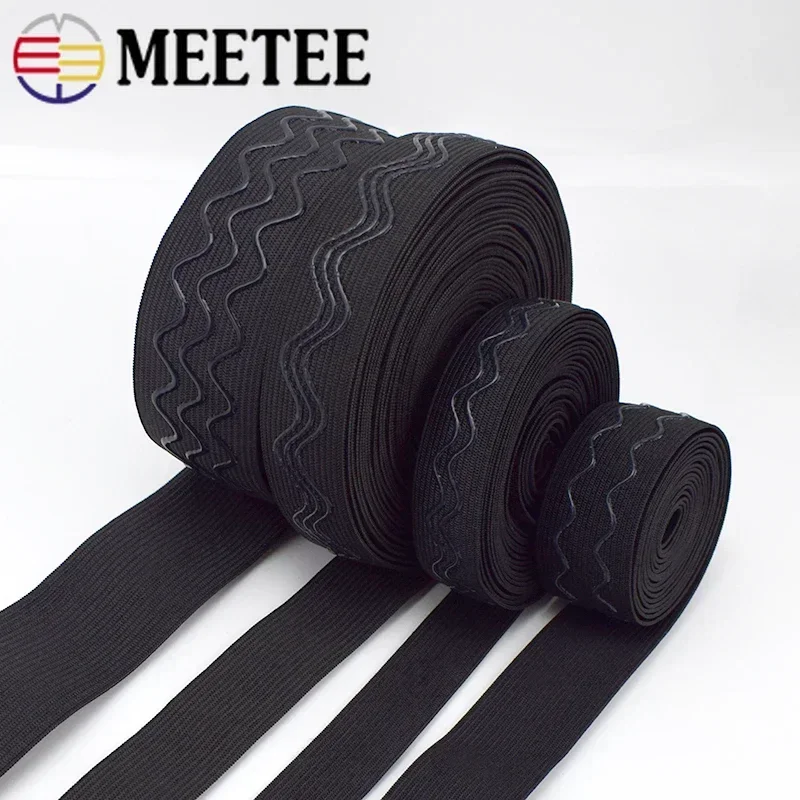 2/5/10M 20/25/30/40mm Non-slip Elastic Band Wave Silicone Rubber Bands Webbing DIY Clothes Belt Spring Ribbon Tape Sew Accessory
2/5/10M 20/25/30/40mm Non-slip Elastic Band Wave Silicone Rubber Bands Webbing DIY Clothes Belt Spring Ribbon Tape Sew Accessory