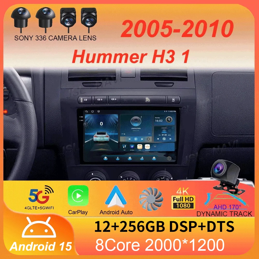Car Radio Android15 For Hummer H3 1 2005 2006 2007 - 2010 Navigation GPS Multimedia Video Player Stereo wireless Carplay Auto 4G
Car Radio Android15 For Hummer H3 1 2005 2006 2007 - 2010 Navigation GPS Multimedia Video Player Stereo wireless Carplay Auto 4G