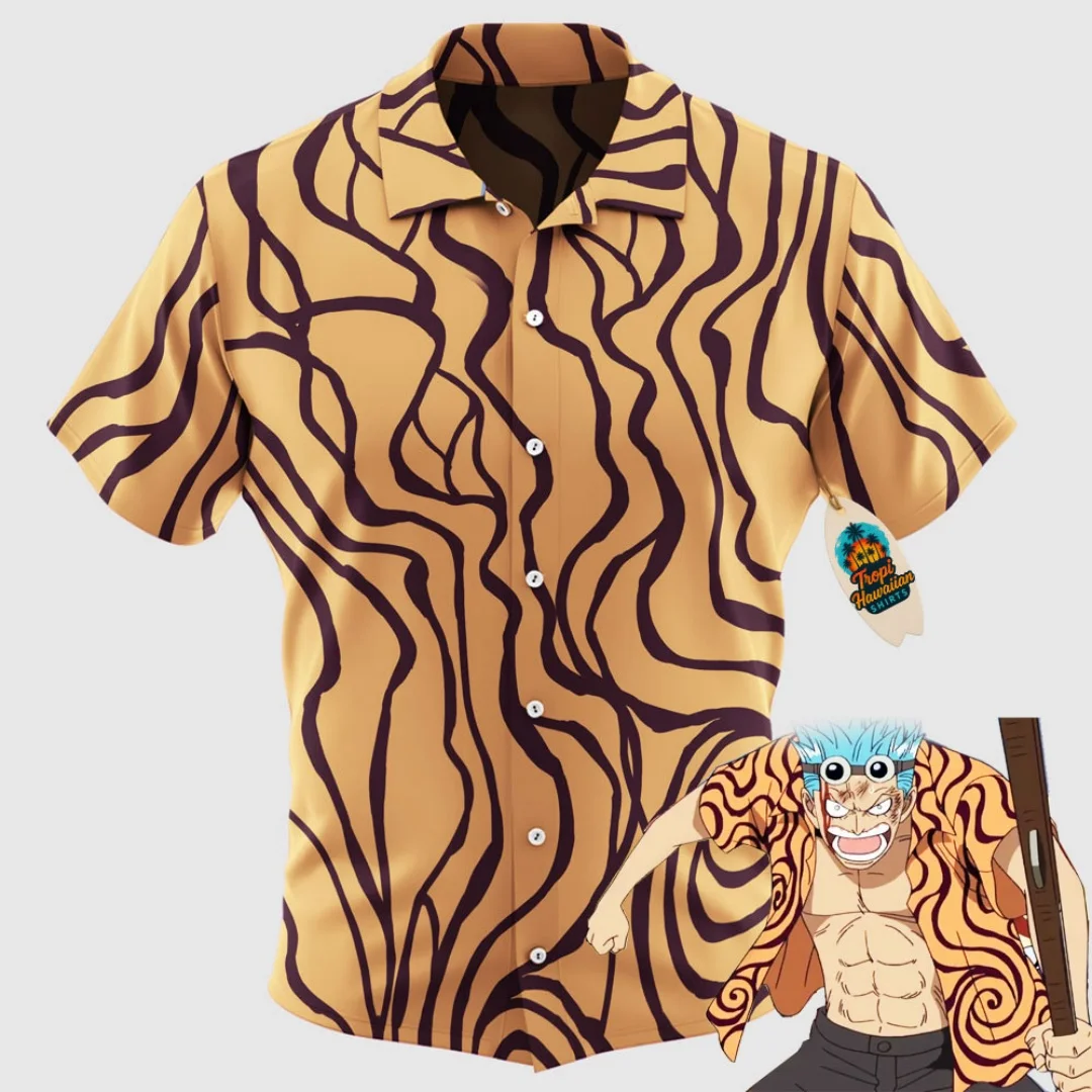 One Piece Cosplay Young Franky Button Up Hawaiian Shirt Summer Leisure Men's T-Shirt Children's Clothing Tee Y2k Woman
One Piece Cosplay Young Franky Button Up Hawaiian Shirt Summer Leisure Men's T-Shirt Children's Clothing Tee Y2k Woman