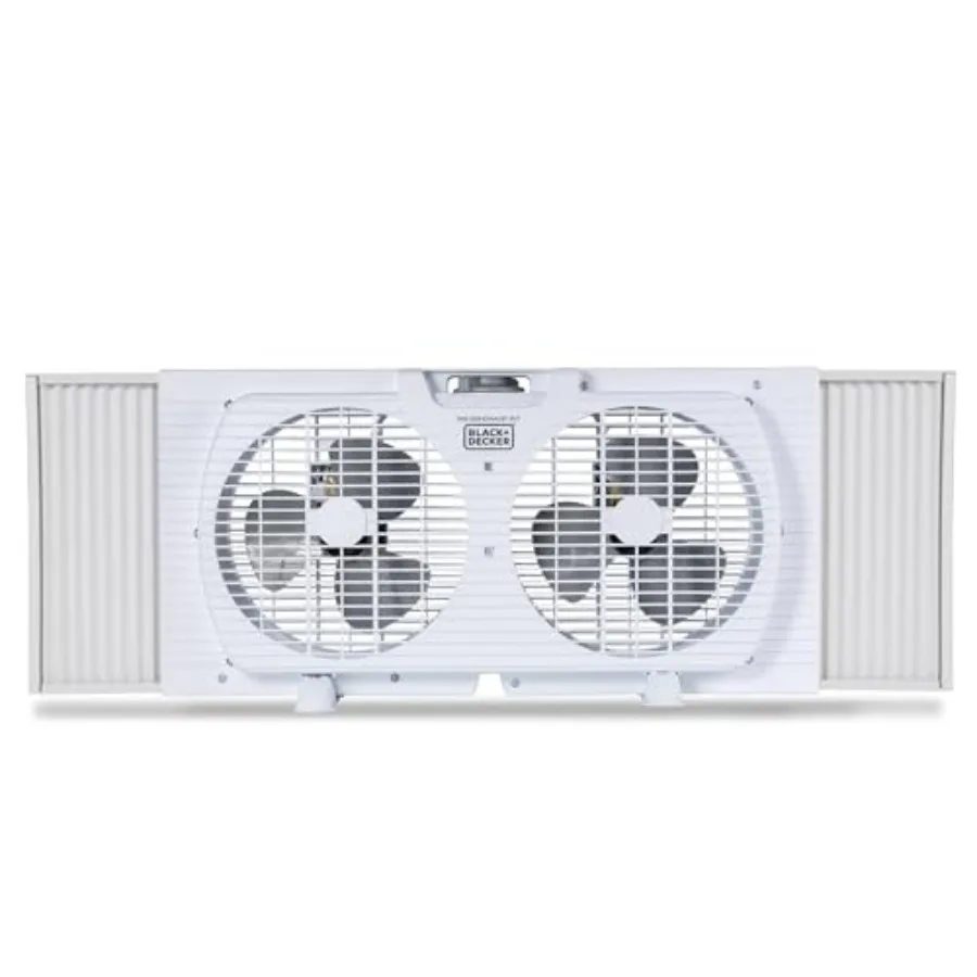 9" Dual Window Fan with 2 Speed Settings, Twin Fan Heads with Mechanical Dial Control, Removable Legs, For Sliding Windows up t
9" Dual Window Fan with 2 Speed Settings, Twin Fan Heads with Mechanical Dial Control, Removable Legs, For Sliding Windows up t