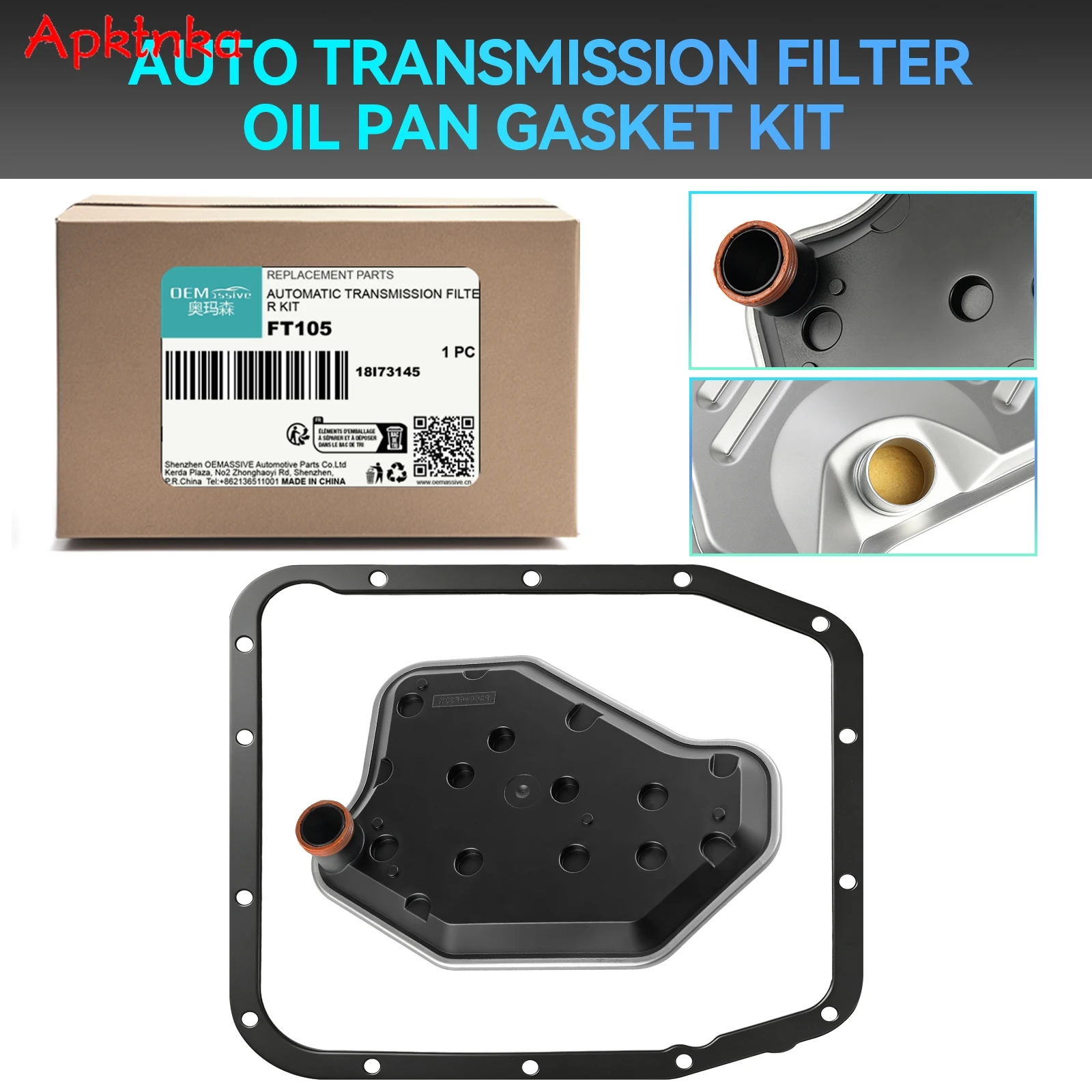 Apktnka FT105 F6AZ7A098A Transmission Filter Kit for Ford F150 Expedition Mustang Crown Victoria Explorer 1994-2010
Apktnka FT105 F6AZ7A098A Transmission Filter Kit for Ford F150 Expedition Mustang Crown Victoria Explorer 1994-2010