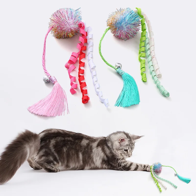 Pet Supplies Colorful Golden Scallion Throwing Small Toy Ball Exquisite Tassel Cat Self Hi Toy
Pet Supplies Colorful Golden Scallion Throwing Small Toy Ball Exquisite Tassel Cat Self Hi Toy