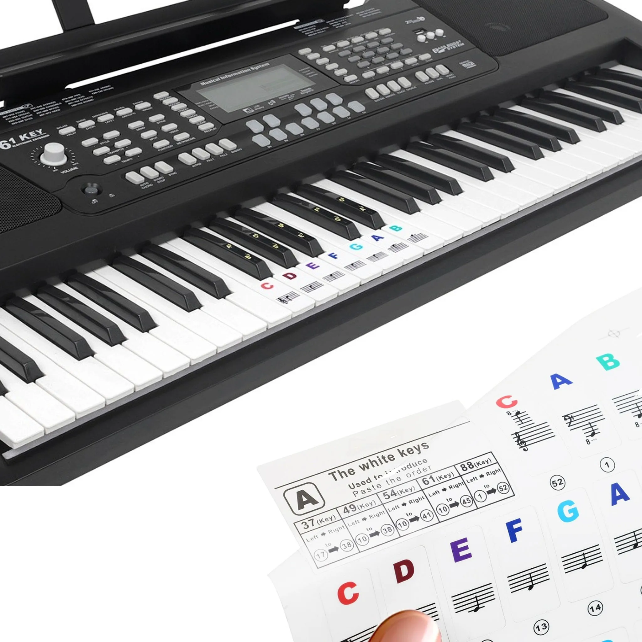 10pcs IRIN Piano Stickers 124 Keyboard Transparent Scale Note Stickers For Stave Beginners Learning Aids Accessories
10pcs IRIN Piano Stickers 124 Keyboard Transparent Scale Note Stickers For Stave Beginners Learning Aids Accessories