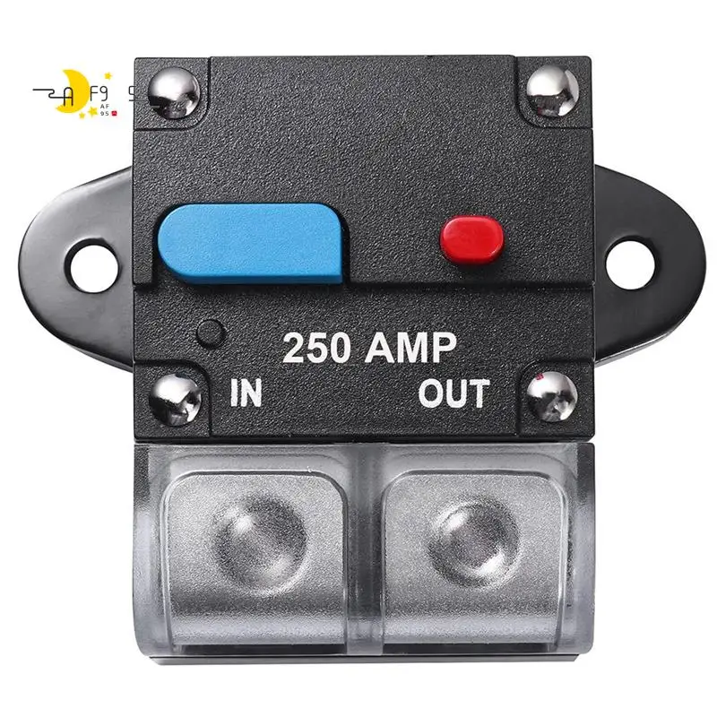 AF95-1 PCS 250 Amp High Amp Marine Rated Circuit Breaker Water Proof 12V- 48V DC For Boat Trolling Motor With Manual Reset Switc
AF95-1 PCS 250 Amp High Amp Marine Rated Circuit Breaker Water Proof 12V- 48V DC For Boat Trolling Motor With Manual Reset Switc
