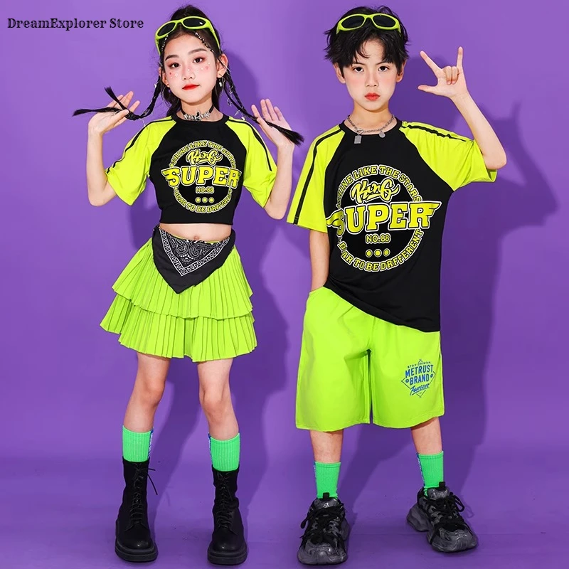 Укороченный топ K-pop для девочек, красочная многослойная юбка, футболка в стиле хип-хоп для мальчиков, шорты для уличных танцев, детская уличная одежда, комплекты детской джазовой одежды
Укороченный топ K-pop для девочек, красочная многослойная юбка, футболка в стиле хип-хоп для мальчиков, шорты для уличных танцев, детская уличная одежда, комплекты детской джазовой одежды