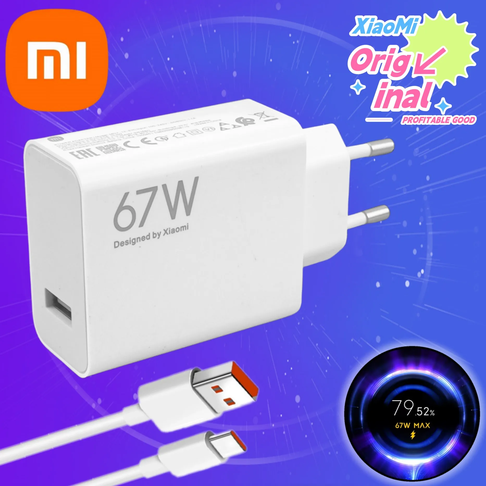 Зарядное устройство Poco X3 Pro, зарядка для XiaoMi 67 Вт, кабель Usb Type-C 6A, для Mi 12 11T Poco X4 GT F4 RedMi Note 11 12 Pro EU
Зарядное устройство Poco X3 Pro, зарядка для XiaoMi 67 Вт, кабель Usb Type-C 6A, для Mi 12 11T Poco X4 GT F4 RedMi Note 11 12 Pro EU