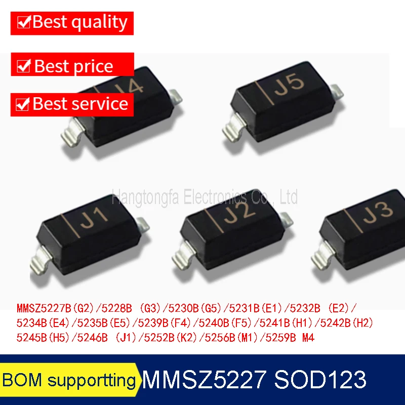 3000PCS/LOT MMSZ5226 MMSZ5227 MMSZ5228 MMSZ5229 5231 5232 5233 5234 SOD-123 MARKING G2 G3 G5 E1 E5 1206 Zener Diode NEW A REEL
3000PCS/LOT MMSZ5226 MMSZ5227 MMSZ5228 MMSZ5229 5231 5232 5233 5234 SOD-123 MARKING G2 G3 G5 E1 E5 1206 Zener Diode NEW A REEL