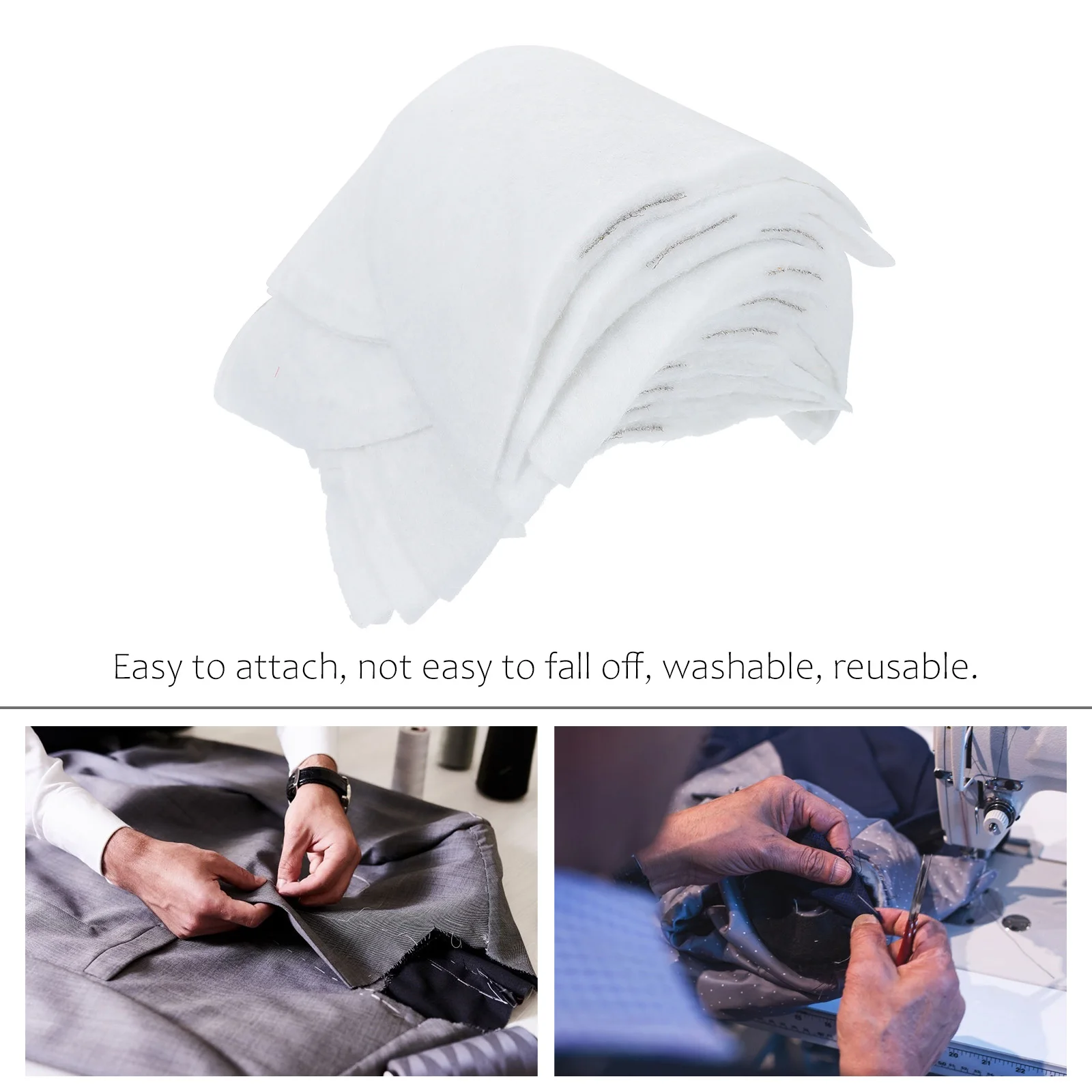 50pcs Shoulder Pads 12cm x 19cm White Cotton Padding for Women Mens Suit Fashion Stretchy Reusable Washable
50pcs Shoulder Pads 12cm x 19cm White Cotton Padding for Women Mens Suit Fashion Stretchy Reusable Washable