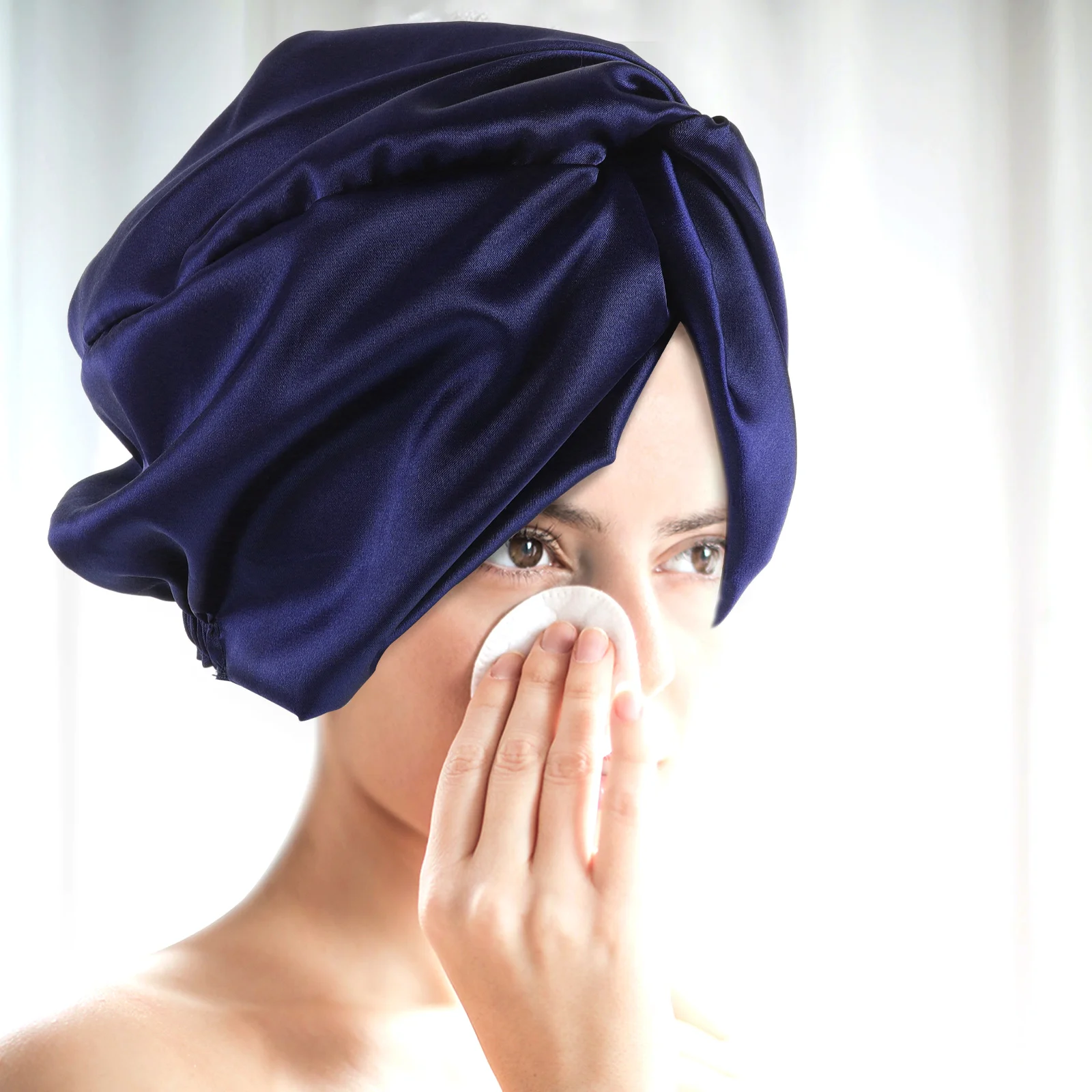 Silk Sleep Women Bath Cap Hair Care Hat for Washing Face Reusable Cleanliness Lightweight Comfortable for Sleeping
Silk Sleep Women Bath Cap Hair Care Hat for Washing Face Reusable Cleanliness Lightweight Comfortable for Sleeping
