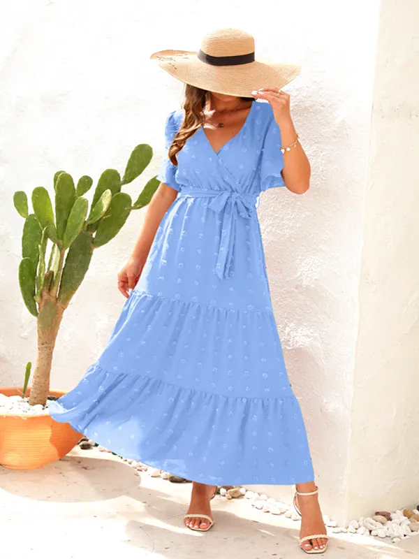 Women Loose Floral Bandage Vintage Holiday Ruffles Befree Lace Dress Large Big Summer Short Sleeve Party Elegant Maxi Dresses
Women Loose Floral Bandage Vintage Holiday Ruffles Befree Lace Dress Large Big Summer Short Sleeve Party Elegant Maxi Dresses