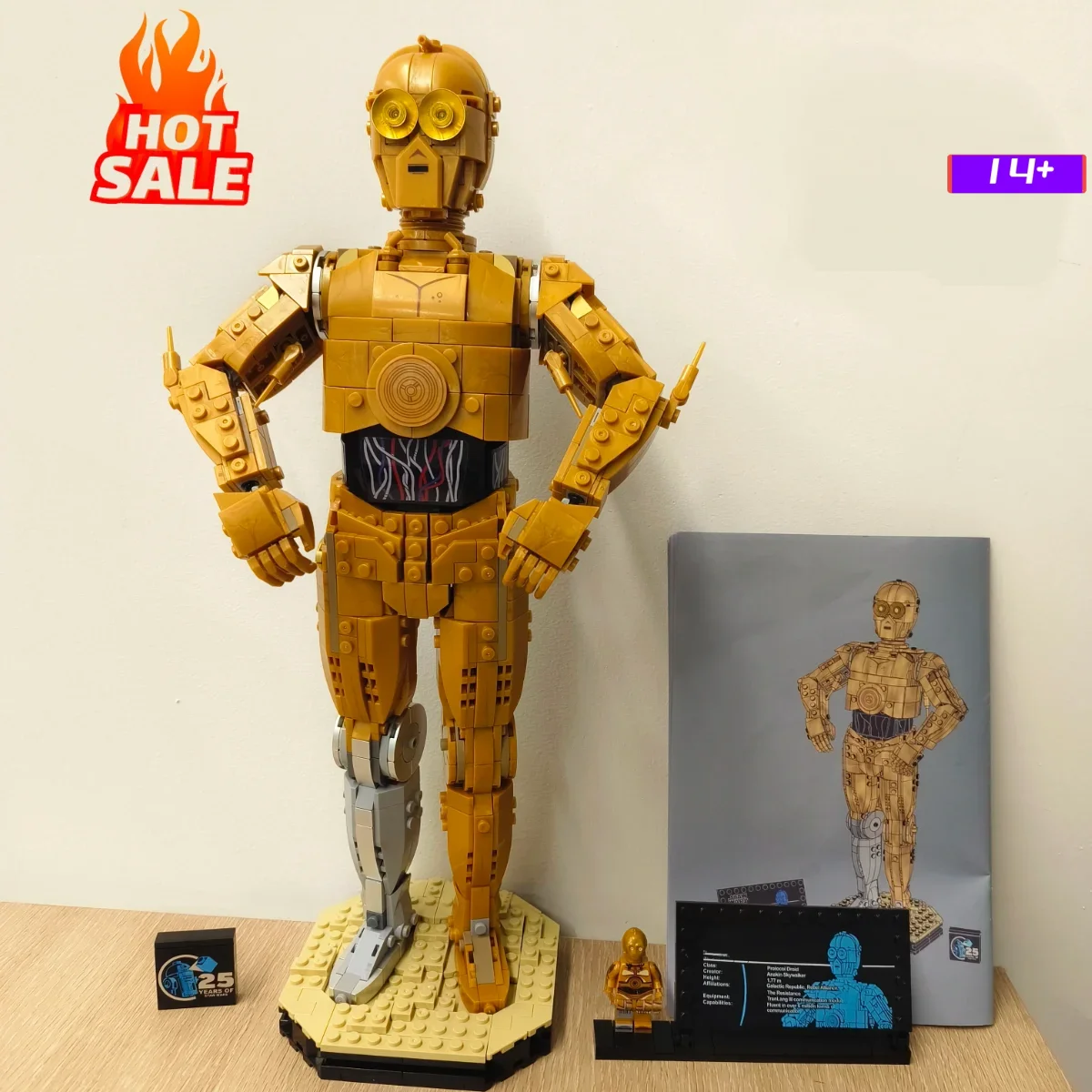 In stock 2026 New 1138pcs UCS Star Interstellar Conflict Robot C-3PO 75398 Building Blocks Puzzle Model Toy For Birthday Gifts
In stock 2026 New 1138pcs UCS Star Interstellar Conflict Robot C-3PO 75398 Building Blocks Puzzle Model Toy For Birthday Gifts