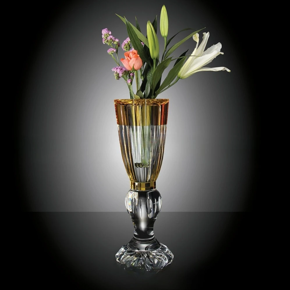 All hand-carved luxury crystal flower ware, European light luxury crystal vase
All hand-carved luxury crystal flower ware, European light luxury crystal vase