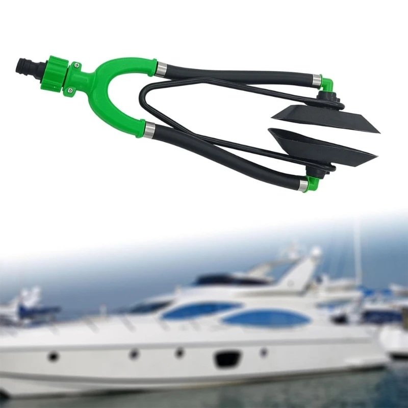 H3CE Compact Marine Motor Rinsing Tool Prolongs Engine Life Quick Connection Garden Hose Compatibility Includes 5/8 Inch Hose