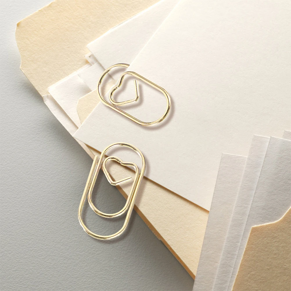 200pcs Metal Paper Clips Heart Shaped Mini Office Supplies Stationery Binder Document Organizer Desk Accessories
200pcs Metal Paper Clips Heart Shaped Mini Office Supplies Stationery Binder Document Organizer Desk Accessories