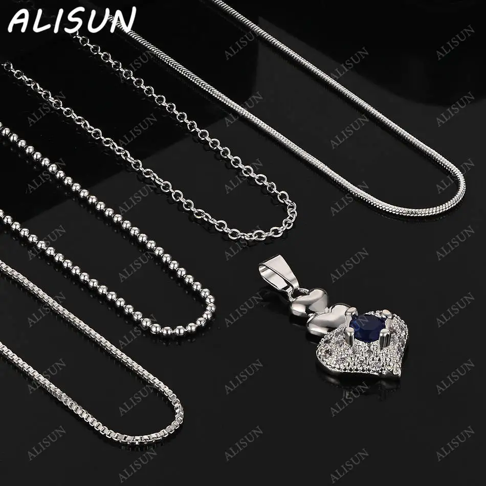 ALISUN 40-75cm 925 Sterling Silver Blue Zircon Pendant Necklace For Women Men Trend Birthday Gifts Fashion Party Fine Jewelry
ALISUN 40-75cm 925 Sterling Silver Blue Zircon Pendant Necklace For Women Men Trend Birthday Gifts Fashion Party Fine Jewelry