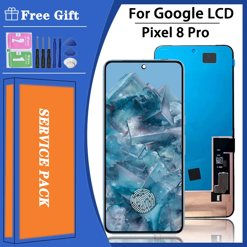 Super AMOLED for Google Pixel 8 Pro 8Pro lcd display with touch screen digitizer Assembly For Pixel8 Pro GC3VE, G1MNW Display
Super AMOLED for Google Pixel 8 Pro 8Pro lcd display with touch screen digitizer Assembly For Pixel8 Pro GC3VE, G1MNW Display