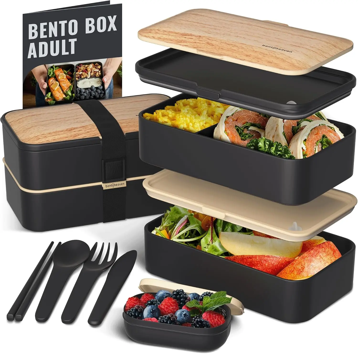 Premium Bento Box Adult Lunch Box with Compartments for Women & Men, Set of Utensil & Chopsticks & Dip Container, Cute J
Premium Bento Box Adult Lunch Box with Compartments for Women & Men, Set of Utensil & Chopsticks & Dip Container, Cute J