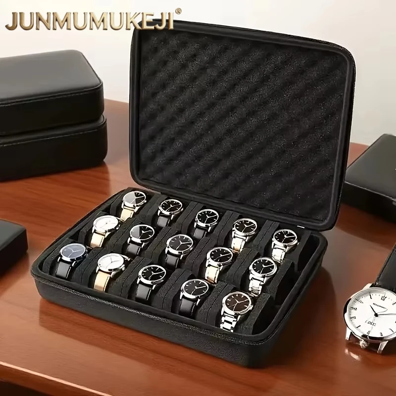 15 Card Slot Advanced Watch Storage Box Portable Jewelry Display Cabinet Home Organization Suitable for Watch Lovers
15 Card Slot Advanced Watch Storage Box Portable Jewelry Display Cabinet Home Organization Suitable for Watch Lovers