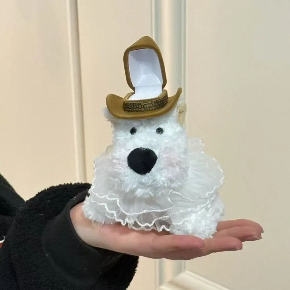 Display Plush Puppy Doll Ring Box Plush Stuffed Wedding Ring Case Cute Cartoon Couple Rings Holder For Girlfriend
Display Plush Puppy Doll Ring Box Plush Stuffed Wedding Ring Case Cute Cartoon Couple Rings Holder For Girlfriend