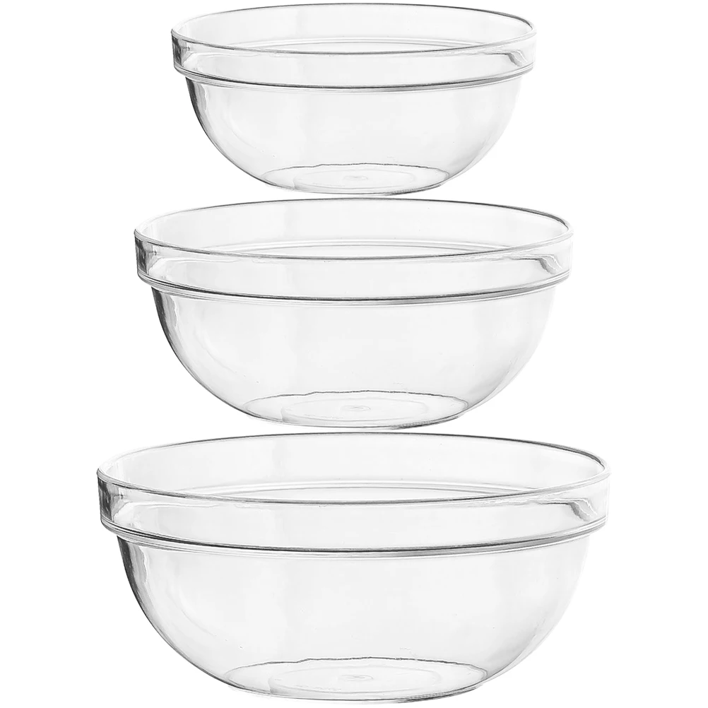 3 Pcs Fruit Salad Bowl Small Plastic Bowls Clear Reusable Dessert for Party Serving Candy
3 Pcs Fruit Salad Bowl Small Plastic Bowls Clear Reusable Dessert for Party Serving Candy