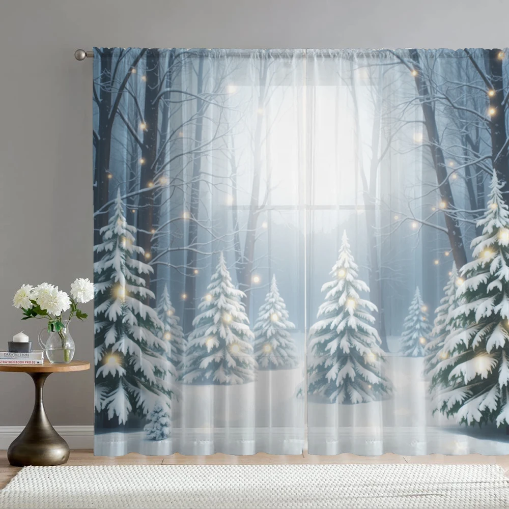 2Pcs Light Spot Snow Forest Print Home Decoration Window Screens, Suitable For Coffee Shops, Restaurants, Bedrooms
2Pcs Light Spot Snow Forest Print Home Decoration Window Screens, Suitable For Coffee Shops, Restaurants, Bedrooms