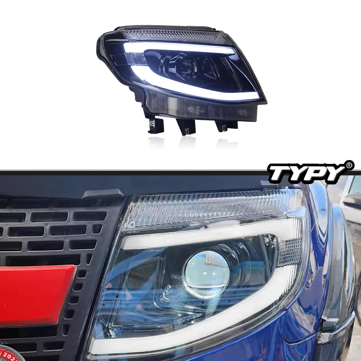 TYPY New LED Head Lamp Upgrade Modified For Ford Ranger T6 Headlight 2012-2015 Dynamic Signal Head Lamp Auto Accessories
TYPY New LED Head Lamp Upgrade Modified For Ford Ranger T6 Headlight 2012-2015 Dynamic Signal Head Lamp Auto Accessories