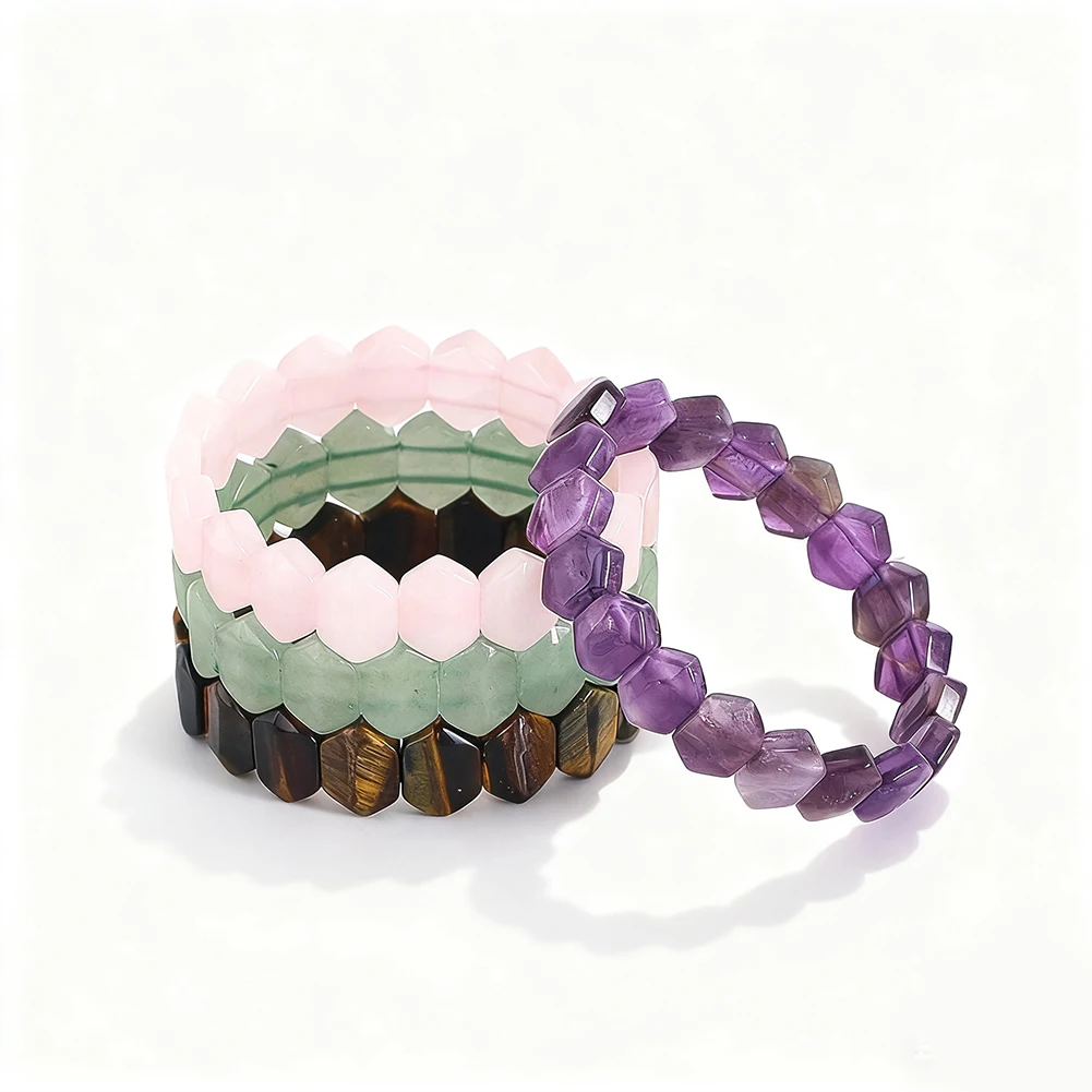 Natural Amethyst Bracelet Quartz Gemstone Tiger's Eye Honeycomb Shape Beads Healing Energy Wrist Accessory Meditation Jewelry
Natural Amethyst Bracelet Quartz Gemstone Tiger's Eye Honeycomb Shape Beads Healing Energy Wrist Accessory Meditation Jewelry