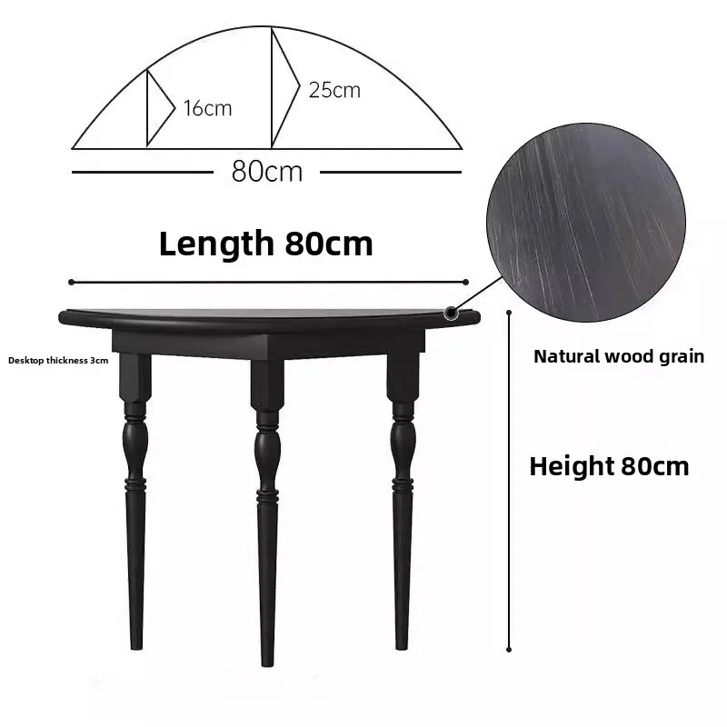 Modern Solid Wood Entryway Table Minimalist Semi-Circular Display Shelf Narrow Against The Wall Decoration French Console Tables
Modern Solid Wood Entryway Table Minimalist Semi-Circular Display Shelf Narrow Against The Wall Decoration French Console Tables