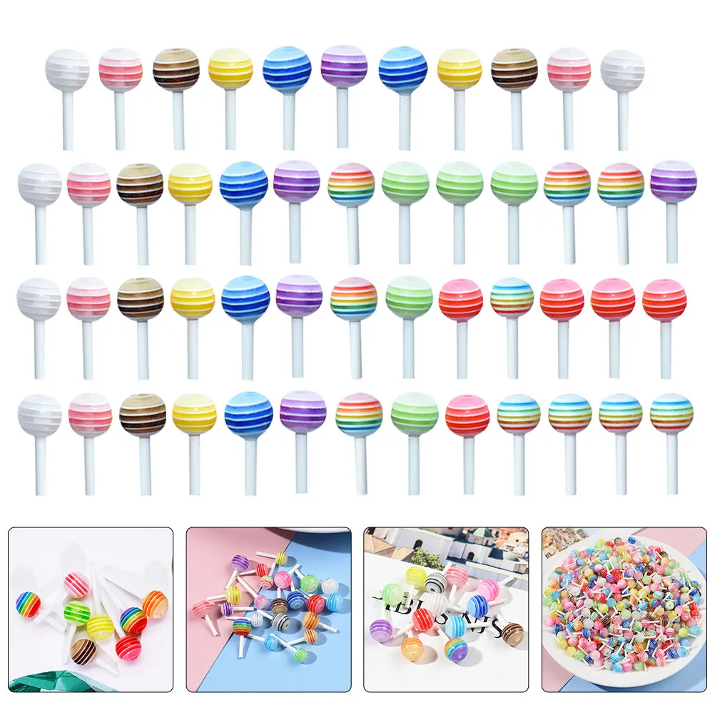 50Pcs Mini Lollipops Colorful Realistic Lollipop Decorations for Mini House Supplies Sugar-Loaf Adornments Vivid Miniature
50Pcs Mini Lollipops Colorful Realistic Lollipop Decorations for Mini House Supplies Sugar-Loaf Adornments Vivid Miniature
