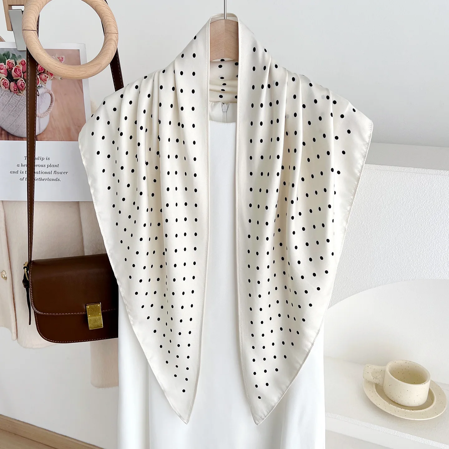 Versatile Polka Dot Triangle Scarf for Women, Fashion Burgundy Red Head Scarf, Elegant Neck Wrap & Hair Bandana,
Versatile Polka Dot Triangle Scarf for Women, Fashion Burgundy Red Head Scarf, Elegant Neck Wrap & Hair Bandana,