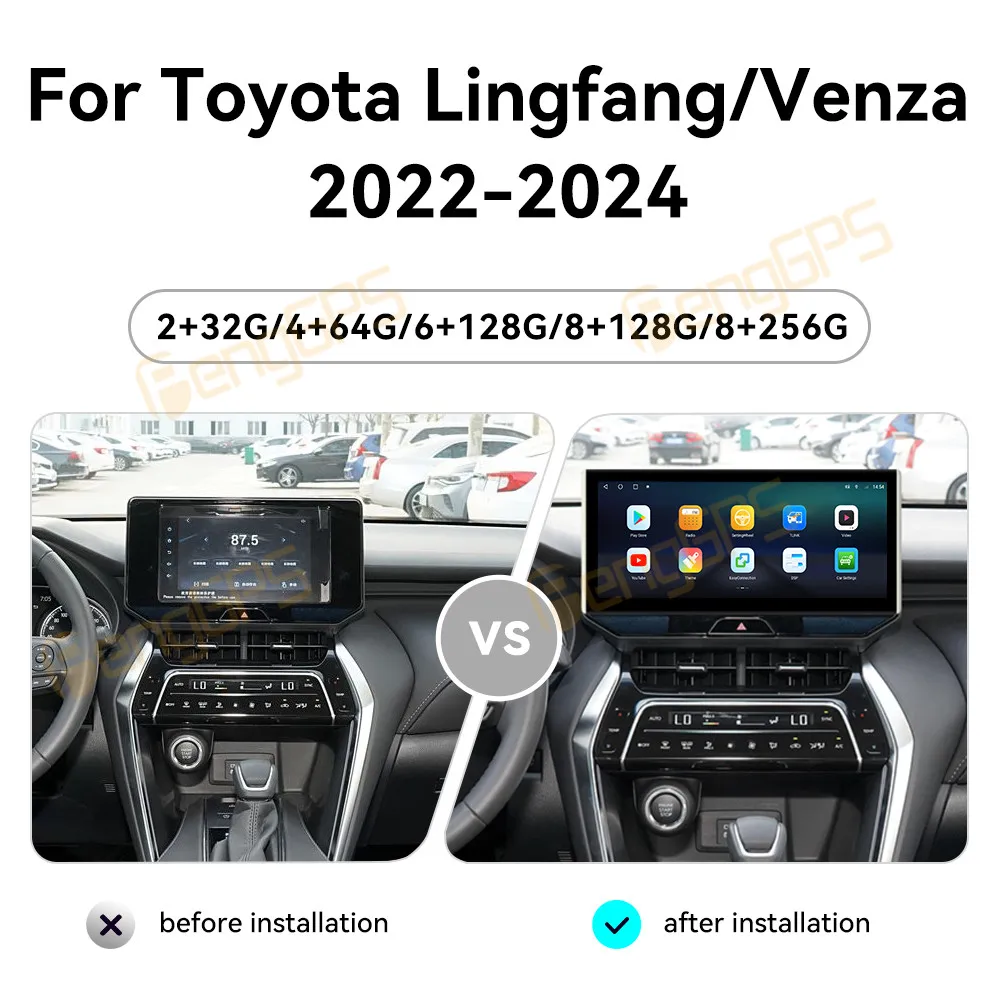 12,3 "Android 14 CarPlay автомобильное радио для Toyota Lingfang Venza 2022-2024 мультимедийный плеер с сенсорным экраном GPS-навигация головное устройство
12,3 "Android 14 CarPlay автомобильное радио для Toyota Lingfang Venza 2022-2024 мультимедийный плеер с сенсорным экраном GPS-навигация головное устройство