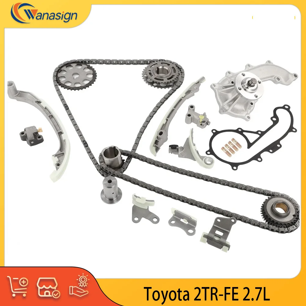 Engine Timing Chain Kit Water Pump Fit 2.7 L 2TRFE DOHC GAS L4 For 05-16 Toyota Tacoma Coaster Hiace Prado Fortuner Innova 2.7L
Engine Timing Chain Kit Water Pump Fit 2.7 L 2TRFE DOHC GAS L4 For 05-16 Toyota Tacoma Coaster Hiace Prado Fortuner Innova 2.7L