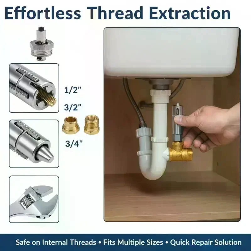1Pcs High Hardness Adjustable Extraction Diameter 12/14mm Screw Remover Compact And Lightweight Plumbing Tool Extractor
1Pcs High Hardness Adjustable Extraction Diameter 12/14mm Screw Remover Compact And Lightweight Plumbing Tool Extractor
