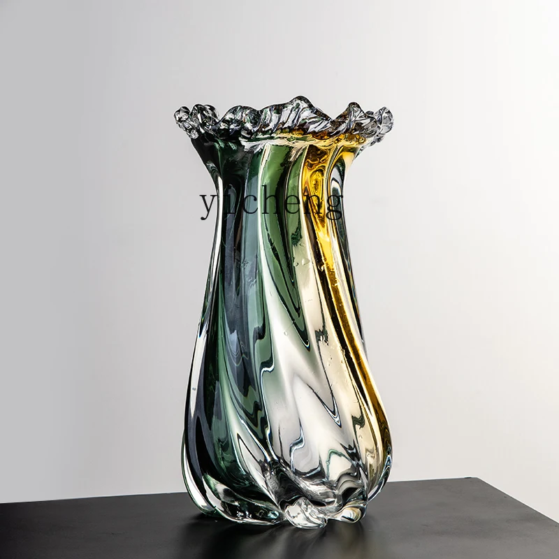 XL light luxury crystal glass vase flower green plant flower arrangement living room entrance artwork ornament
XL light luxury crystal glass vase flower green plant flower arrangement living room entrance artwork ornament