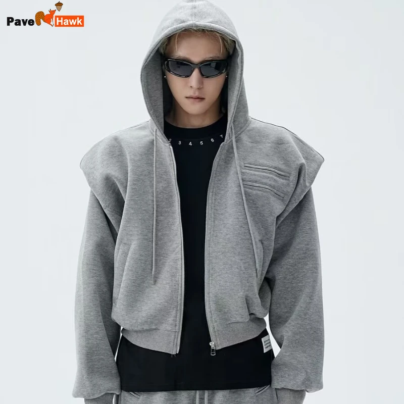2024 Spring High Street Trendy Set Mens Shoulder Hooded Cardigan+wide Leg Pants 2-piece Set Multi Pocket Casual Sports Suits
2024 Spring High Street Trendy Set Mens Shoulder Hooded Cardigan+wide Leg Pants 2-piece Set Multi Pocket Casual Sports Suits