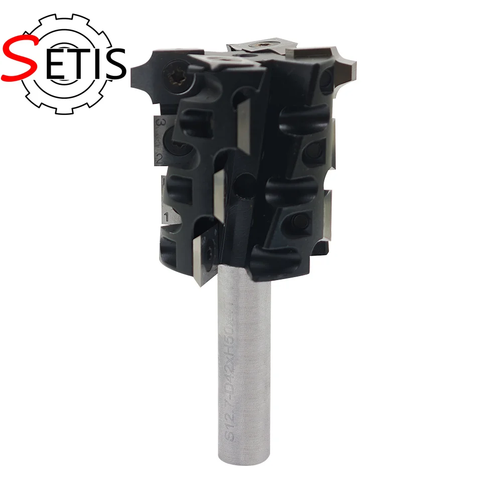 SETIS CNC Spoilboard Surfacing Router Bit 1/2 Shank 4 Flute Insert Carbide Slab Wood Planer Bit with bottom cleaning knife head
SETIS CNC Spoilboard Surfacing Router Bit 1/2 Shank 4 Flute Insert Carbide Slab Wood Planer Bit with bottom cleaning knife head