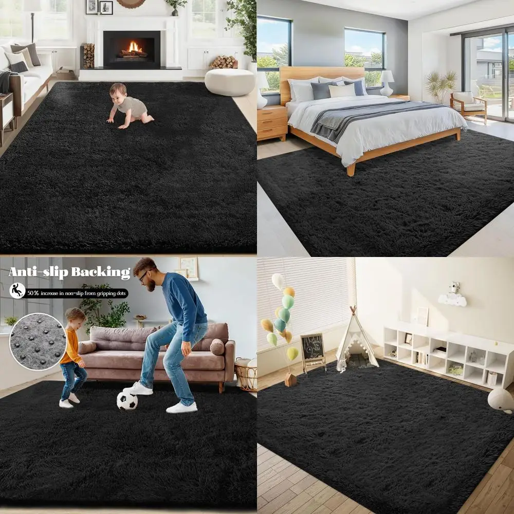 Luxurious Fluffy Shag 8x10 Rug - Soft, Washable, Plush Carpet for Living Spaces, Bedrooms, Nurseries, Playrooms, and Kids' Rooms
Luxurious Fluffy Shag 8x10 Rug - Soft, Washable, Plush Carpet for Living Spaces, Bedrooms, Nurseries, Playrooms, and Kids' Rooms