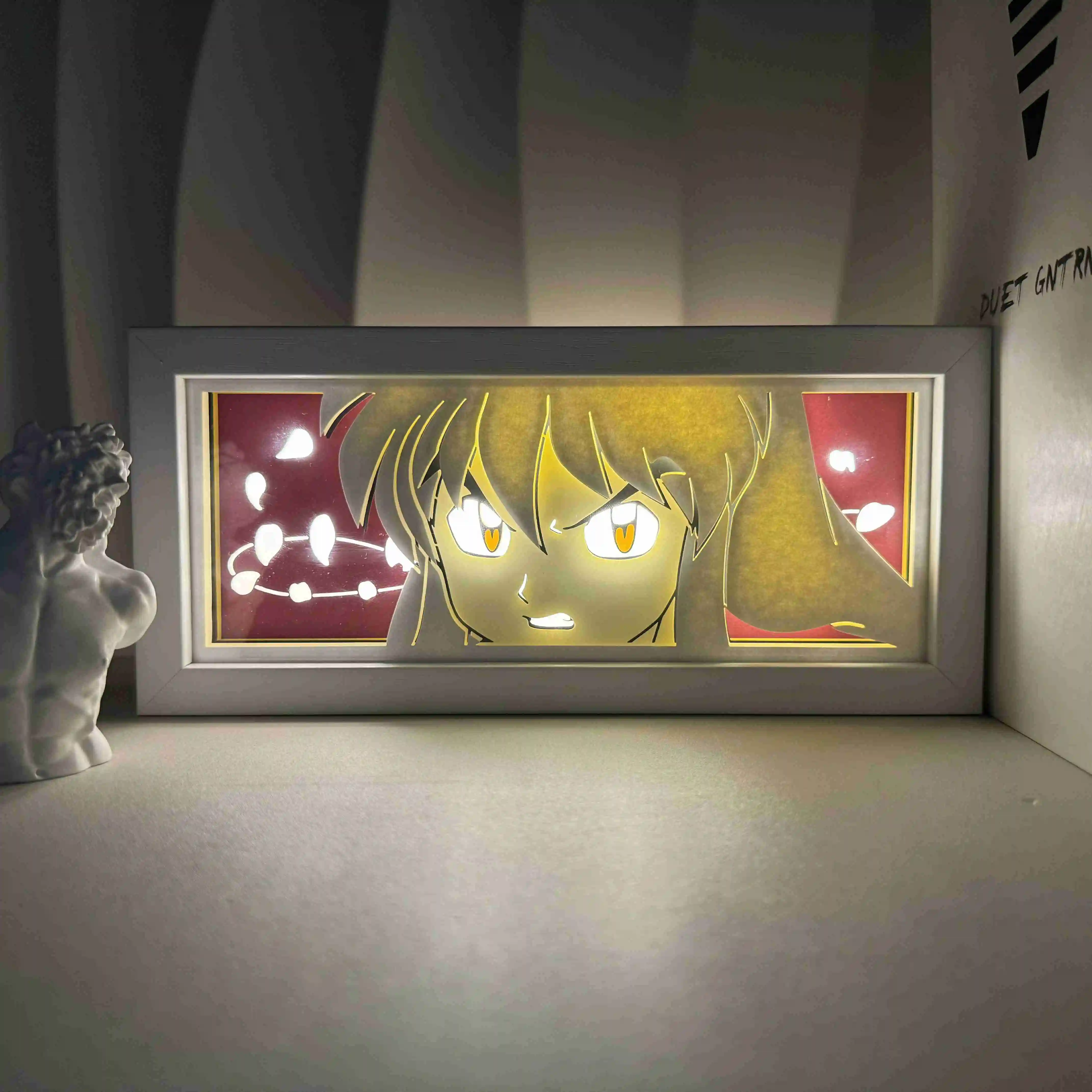 Anime series cool photo frame paper-cut light atmosphere small night light remote control color light box
Anime series cool photo frame paper-cut light atmosphere small night light remote control color light box