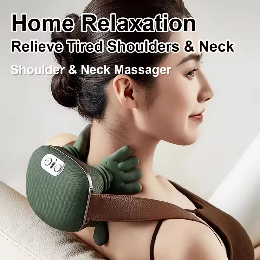 Finger Pressure Neck Massager Heated Back and Shoulder Massager Electric Kneading Neck Deep Massage Muscle Relax
Finger Pressure Neck Massager Heated Back and Shoulder Massager Electric Kneading Neck Deep Massage Muscle Relax