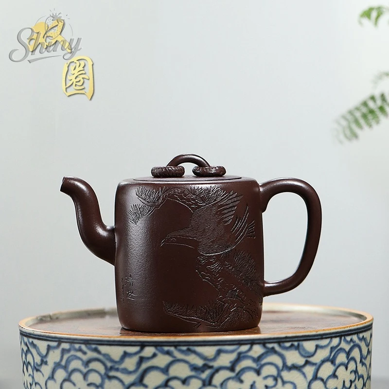 Оригинальный шахта, старый фиолетовый глиняный фиолетовый песочный горшок ручной работы с гравировкой, двойной круглый чайник, чайный сервиз кунг-фу
Оригинальный шахта, старый фиолетовый глиняный фиолетовый песочный горшок ручной работы с гравировкой, двойной круглый чайник, чайный сервиз кунг-фу