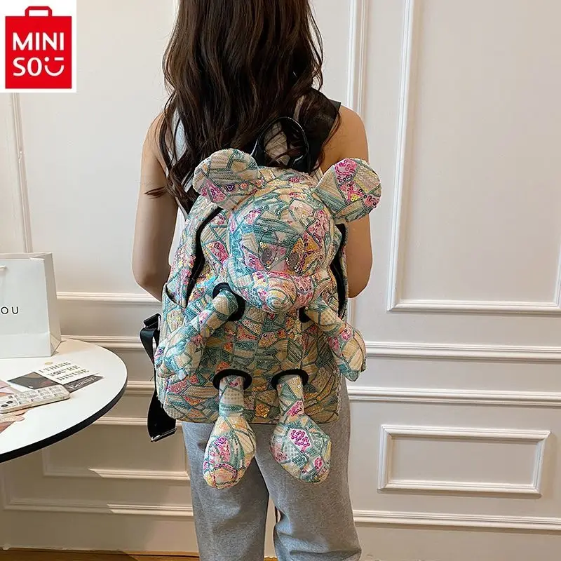Disney Fashion High Quality Glitter Large Capacity Travel Backpack for Women Cute Cartoon Mickey Versatile Storage Backpack
Disney Fashion High Quality Glitter Large Capacity Travel Backpack for Women Cute Cartoon Mickey Versatile Storage Backpack