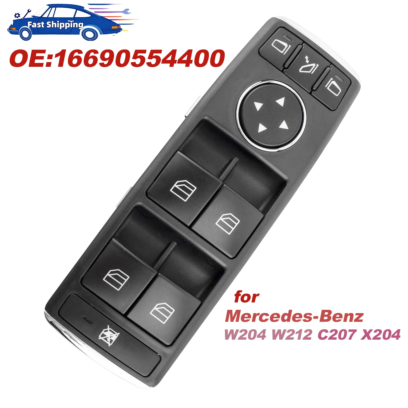 1669054400 Электрический главный переключатель стеклоподъемника для Mercedes Benz W204, W212, C207, A207, C, E Class X204, кнопка переключения окон автомобиля
1669054400 Электрический главный переключатель стеклоподъемника для Mercedes Benz W204, W212, C207, A207, C, E Class X204, кнопка переключения окон автомобиля