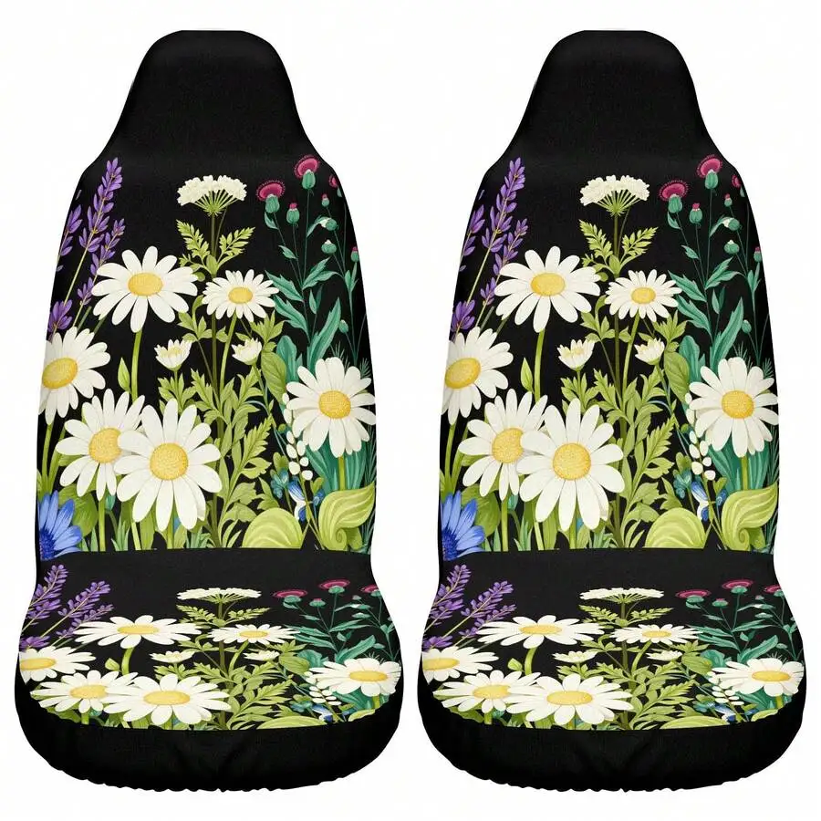 2 Pack Daisy Wildflower Car Seat Covers Universal Front Seat Protectors Breathable Fabric Easy Install
2 Pack Daisy Wildflower Car Seat Covers Universal Front Seat Protectors Breathable Fabric Easy Install