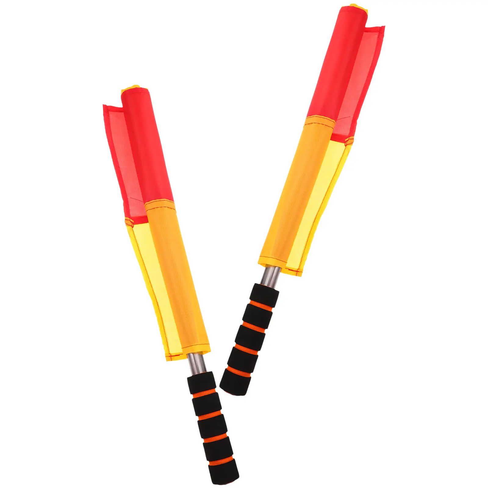 2Pcs High Visibility Competition Referee Flags with Comfort Grip Handles Lightweight Handheld Signal Flags for Soccer Football
2Pcs High Visibility Competition Referee Flags with Comfort Grip Handles Lightweight Handheld Signal Flags for Soccer Football