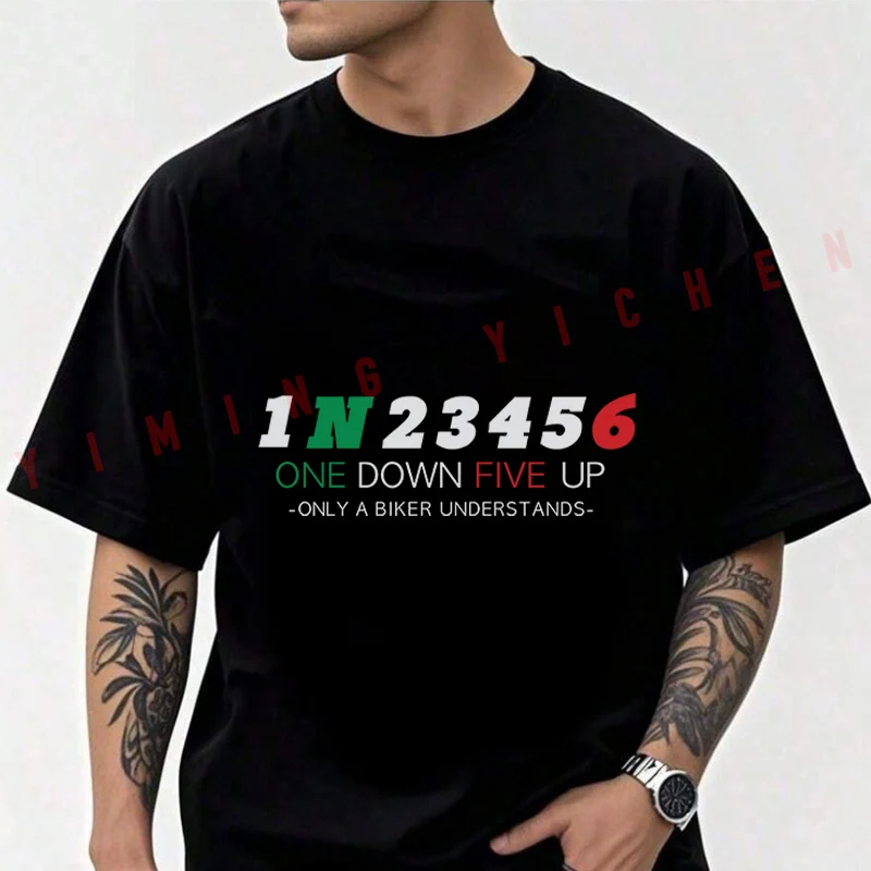 One Dwn Five Up 1N3456 Men's Fashion T-shirt Moto Cotton Casual Summer Comfortable Short Sleeve Tops
One Dwn Five Up 1N3456 Men's Fashion T-shirt Moto Cotton Casual Summer Comfortable Short Sleeve Tops