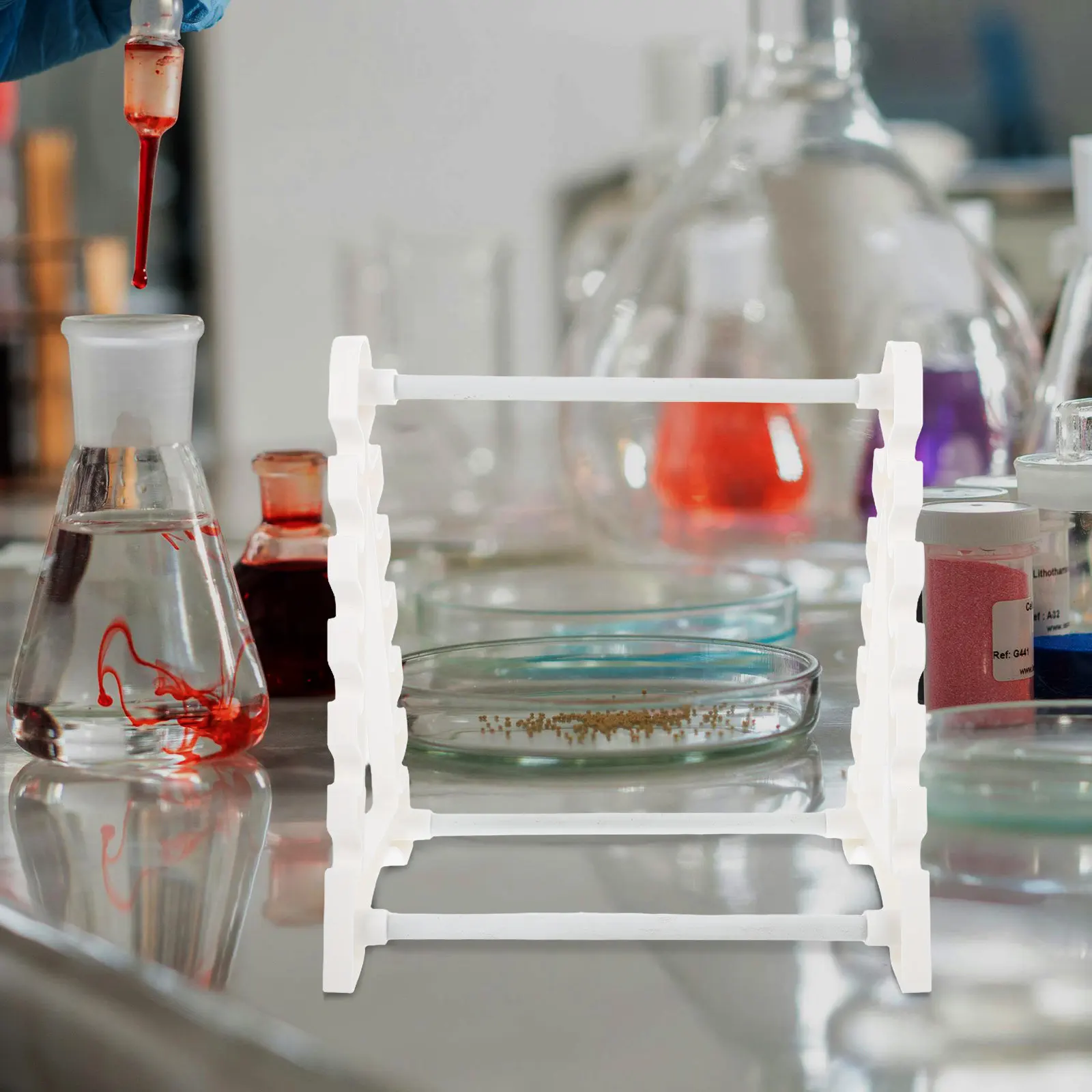 12-Position Trapezoidal Pipette Rack Sturdy Laboratory Stand for Organized Pipette Storage Multiple Pipettes Holder Efficient
12-Position Trapezoidal Pipette Rack Sturdy Laboratory Stand for Organized Pipette Storage Multiple Pipettes Holder Efficient