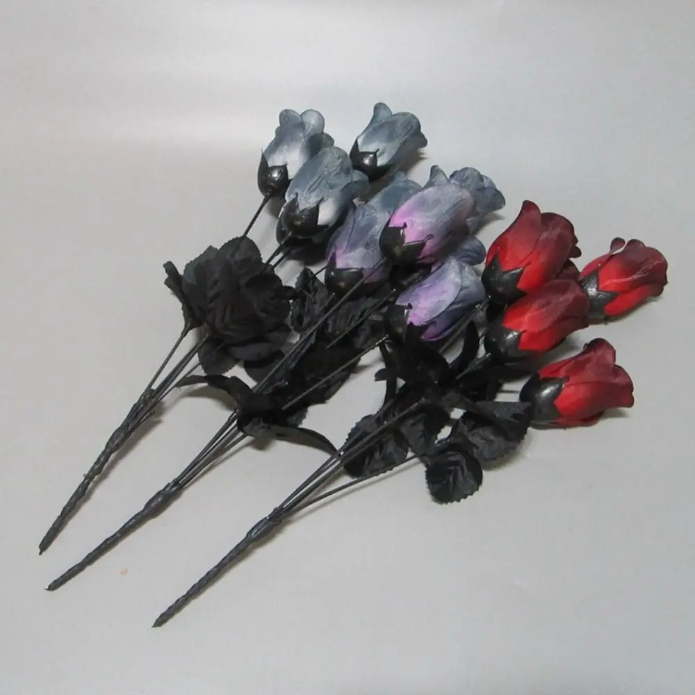 Red Silk Rose Flower Branch Artificial Rose Flower Party Decoration Gothic Style Fake Flower Decor Halloween Dark Party Decor
Red Silk Rose Flower Branch Artificial Rose Flower Party Decoration Gothic Style Fake Flower Decor Halloween Dark Party Decor