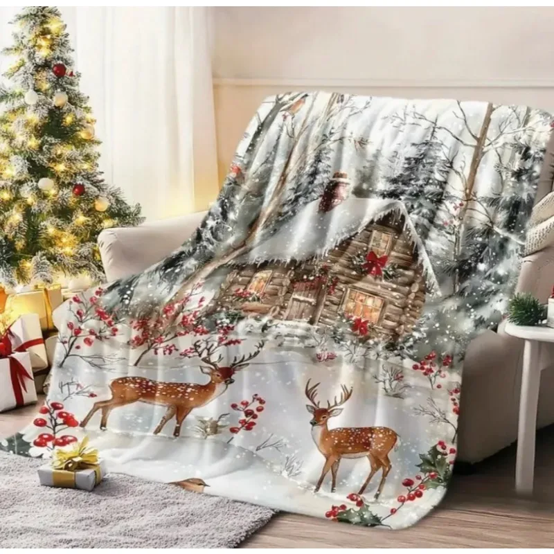 Festive Christmas Flannel Throw Blanket Soft Warm Blanket for Couch Bed Cute Deer Pattern Comfortable Cozy Lightweight Blankets
Festive Christmas Flannel Throw Blanket Soft Warm Blanket for Couch Bed Cute Deer Pattern Comfortable Cozy Lightweight Blankets