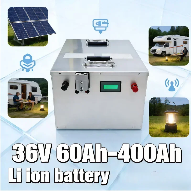 36V Lithium Ion Battery Pack 60Ah-400Ah with Charger | For AGV, Energy Storage, Golf Cart, Electric Vehicle & Industrial Equipme
36V Lithium Ion Battery Pack 60Ah-400Ah with Charger | For AGV, Energy Storage, Golf Cart, Electric Vehicle & Industrial Equipme