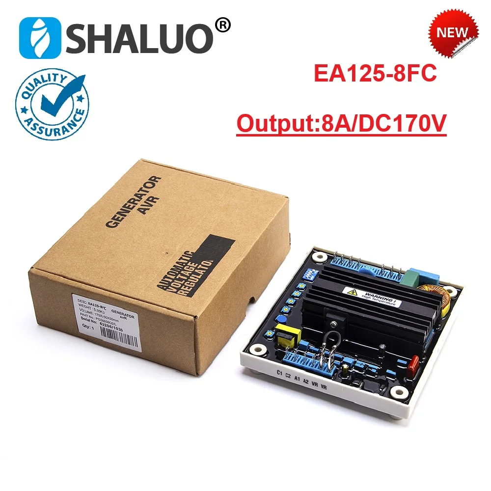 EA125-8FC Diesel Brushless Generator AVR Automatic Voltage Regulator Excitation Stabilizer DIF Adjusting 8A DC170V Output
EA125-8FC Diesel Brushless Generator AVR Automatic Voltage Regulator Excitation Stabilizer DIF Adjusting 8A DC170V Output